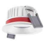 Ledvance Spot LED Fire Rated Aluminium Blanc 8W 720lm 36D - 940 Blanc Froid | Diamètre 68mm - IP65 - Meilleur rendu des couleurs - Dimmable