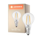 Ledvance Classic LED E14 Poire Filament Claire 1.8W 250lm - 827 Blanc Très Chaud | Équivalent 25W