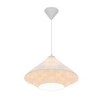 D'Lite Suspension Luminaire Groede Papier Blanc | Convient Pour 1x E27