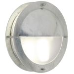 Nordlux Malte Applique Murale Acier Galvanisé Gris Zone côtière | 240mm - IP54 - Convient pour E27