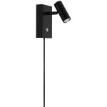 Nordlux applique murale Omari 3.2W 827 320lm 41D Noir - Métal | Blanc Très Chaud