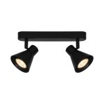 Nordlux Eik 2 Spot Métal Noir | Convient pour 2x GU10
