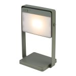 Nordlux Lampe De Chevet Saulio Aluminium Vert 3.5W 200lm - 830 Blanc Chaud | IP44 - 3 Niveaux De Gradation Dimmable - Solar