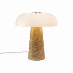 DFTP by Nordlux Lampe De Chevet Glossy Marbre et Verre Beige | 220mm - Convient pour 1x E14