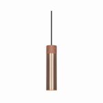Nordlux Tilo Suspension Luminaire Métal et Bois Laiton | 60mm - Convient pour GU10