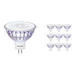 Lot 10x Philips Master Value LED Spot GU5.3 MR16 7.5W 660lm 36D - 940 Blanc Froid | Meilleur rendu des couleurs - Dimmable - Équivalent 50W