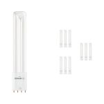 Lot 10x Ledvance Dulux-L LED 8W - 830 Blanc Chaud | 4-Pins - Équivalent 18W