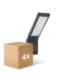 Lot 4x Steinel Projecteur LED XLED Home Anthracite 10.5W 550lm - 830 Blanc Chaud | IP44 - Détecteur De Mouvement - Symétrique