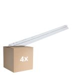 Lot 4x Noxion Réglette Click Réflecteur V2 LED T8 | Convient pour 1x 150cm Tube LED