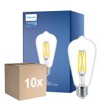 Lot 10x Philips MASTER Value LED Ampoule E27 Edison Filament Claire 5.9W 806lm - 922-927 Dim to Warm | Meilleur Rendu Des Couleurs - Équivalent 60W