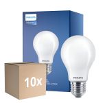 Lot 10x Philips Master LED E27 Poire Filament Dépolie 3.4W 470lm - 922-927 Dim To Warm | Meilleur Rendu Des Couleurs - Dimmable - Équivalent 40W
