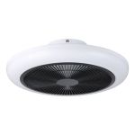 Eglo Ventilateur Sayulita 1 ABS Blanc, Noir 20.8W 820lm - 827-865 Variable Blanc | Dimmable