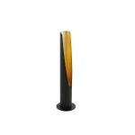 Eglo Lampe De Chevet Barbotto Acier Noir, Dorée 4.5W 345lm - 830 Blanc Chaud | Convient pour 1x GU10