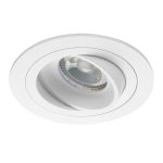 Noxion Encastré Spot Logic MR16 inclinable Blanc | Diamètre 80mm - GU10 Culot