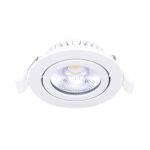 Noxion LED Inclinable Slim Spot Blanc Rond 5W 550lm 60D - 940 Blanc Froid | 85mm - IP54 - Dimmable - Meilleur Rendu Des Couleurs