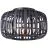 Brilliant Boisrow Plafonnier Métal Bambou Noir Bois | 320mm - Convient pour 1x E27