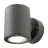 SLV Sitra Applique Murale Aluminium Gris Up & Down | Llumière Extérieureing - IP44 - Convient pour 2x GX53