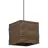 Ledvance Decor Suspension Luminaire Carré Brun | Convient pour 1x E27