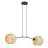 Emibig Suspension Luminaire Motif Acier Noir | Convient pour 2x E27 - Max 15W