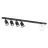 Emibig Plafonnier Baster Acier Noir | Convient pour 4x GU10 - Max 8W, 1x E14 - Max 10W
