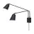 It's about RoMi Applique Murale Bremen Fer Noir | Convient pour 2x E27 