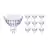Lot 10x Philips Master Value LED Spot GU5.3 MR16 5.8W 460lm 60D - 930 Blanc Chaud | Meilleur rendu des couleurs - Dimmable - Équivalent 35W
