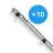 Lot 10x Noxion Réglette LED Étanche Poseidon V3.0 35-65W 4550-9100lm - 830-865 CCT | 150cm - Câblage Traversant (5x2.5mm2)
