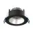 Noxion Spot LED Ares Profond ring Noir 6W 540lm 927-940 3CCT - avec Inner Cercle  Argent | Diamètre 68mm