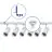 Bright Choice Ensemble complet Rail Monophasé Rail L 1 x 2 Mètre Blanc | incl. 6x Spot + GU10 2700K 3W Dimmable + Embout, Connecteur d’Alimentation et L -Connecteur