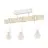 Eglo Plafonnier Townshend Acier Blanc Bois | IP20 - Convient pour 3x E27 