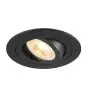 SLV New Tria 75 Spot Aluminium Noir Rond | Diamètre 75mm - Convient pour 1x GU10 