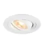 SLV New Tria 75 Spot Aluminium Blanc Rond | Diamètre 75mm - Convient pour 1x GU10 