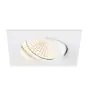 SLV New Tria 68 Spot Aluminium Blanc Carré 8.3W 705lm 60D - 927 Blanc Très Chaud | Diamètre 68mm - Meilleur Rendu Des Couleurs - Dimmable 