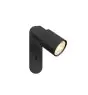 SLV Puri 2.0 Aluminium Spot Noir | Convient pour 1x GU10