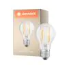 Ledvance Classic LED E27 Poire Filament Claire 7.5W 1055lm - 827 Blanc Très Chaud | Dimmable - Équivalent 75W