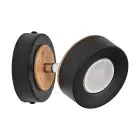 Ledvance LED Decor Spot Pluto Acier Noir 4.8W 300lm - 830 Blanc Chaud