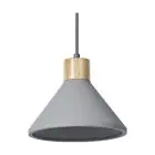 Ledvance Decor Béton/Acier/Bois Suspension Luminaire 220 Foncé Gris | Convient pour E27