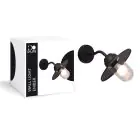 D'Lite Applique Murale Ember Noir | IP54 - Convient pour 1x E27