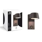 D'Lite Applique Murale Lira Noir 7W 600lm 830 Blanc Chaud | IP54 - Détecteur De Mouvement