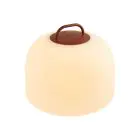 Nordlux Lampe De Chevet Kettle To-Go Portable Batterie Rouge 6.8W 450lm - 827 Blanc Très Chaud | 3 Niveaux De Gradation Dimmable 