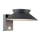 Nordlux Solar Applique Murale Justina Métal Anthracite 400lm - 830 Blanc Chaud | IP44 - Détecteur de Mouvement et de Lumière