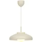 DFTP by Nordlux Latif Suspension Luminaire Métal et Verre Beige | 400mm - Convient pour E14