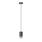 Emibig Suspension Luminaire Fumiko Acier Noir | Convient pour 1x GU10 - Max 10W