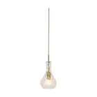 It's about RoMi Suspension Luminaire Brussels Verre Dorée | Convient pour 1x E14 