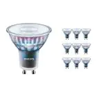 Lot 10x Philips MASTER LED Spot ExpertColor GU10 PAR16 3.9W 265lm 36D - 927 Blanc Très Chaud | Meilleur rendu des couleurs - Dimmable - Équivalent 35W