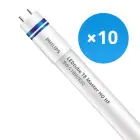 Lot 10x Philips Tube LED T8 MASTER (HF) High Output 8W 1000lm - 830 Blanc Chaud | 60cm - Équivalent 18W