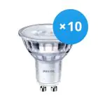 Lot 10x Philips Corepro LED Spot GU10 PAR16 3W 240lm 36D - 840 Blanc Froid | Dimmable - Équivalent 35W