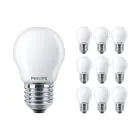 Lot 10x Philips Corepro LED Lustre E27 Boule Dépolie 2.2W 250lm - 827 Blanc Très Chaud | Équivalent 25W