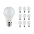 Lot 10x Noxion Lucent Classic LED E27 Poire Dépolie 4.9W 480lm - 830 Blanc Chaud | Équivalent 40W