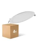 Lot 4x Ledvance Downlight LED Slim Rond DN210 18W 1530lm 120D - 830 Blanc Chaud | 225mm